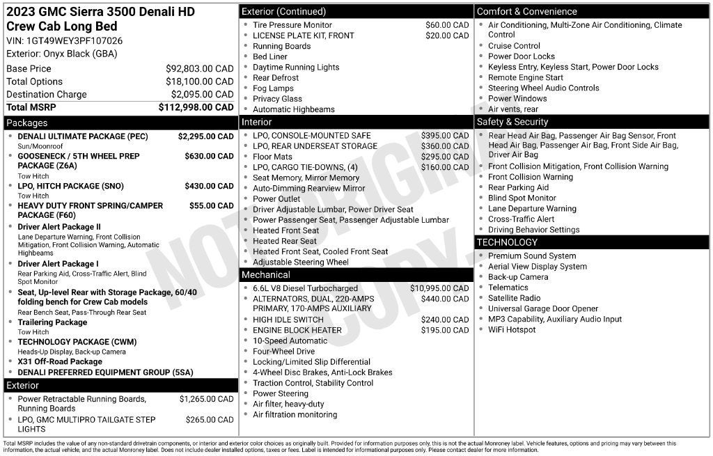 2023 GMC Sierra 3500 HD Denali