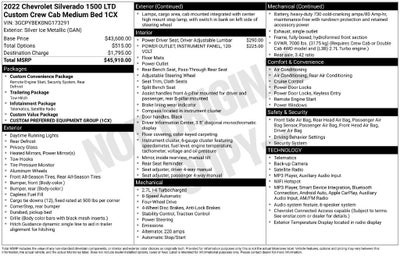 2022 Chevrolet Silverado 1500 LTD Custom