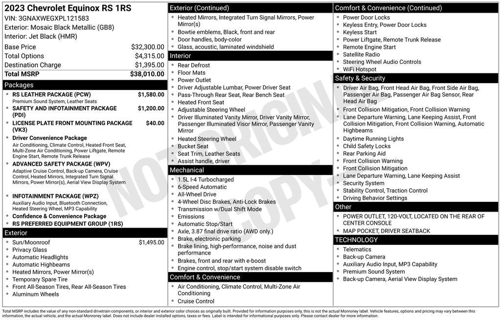 2023 Chevrolet Equinox RS