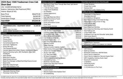 2025 RAM 1500 Tradesman