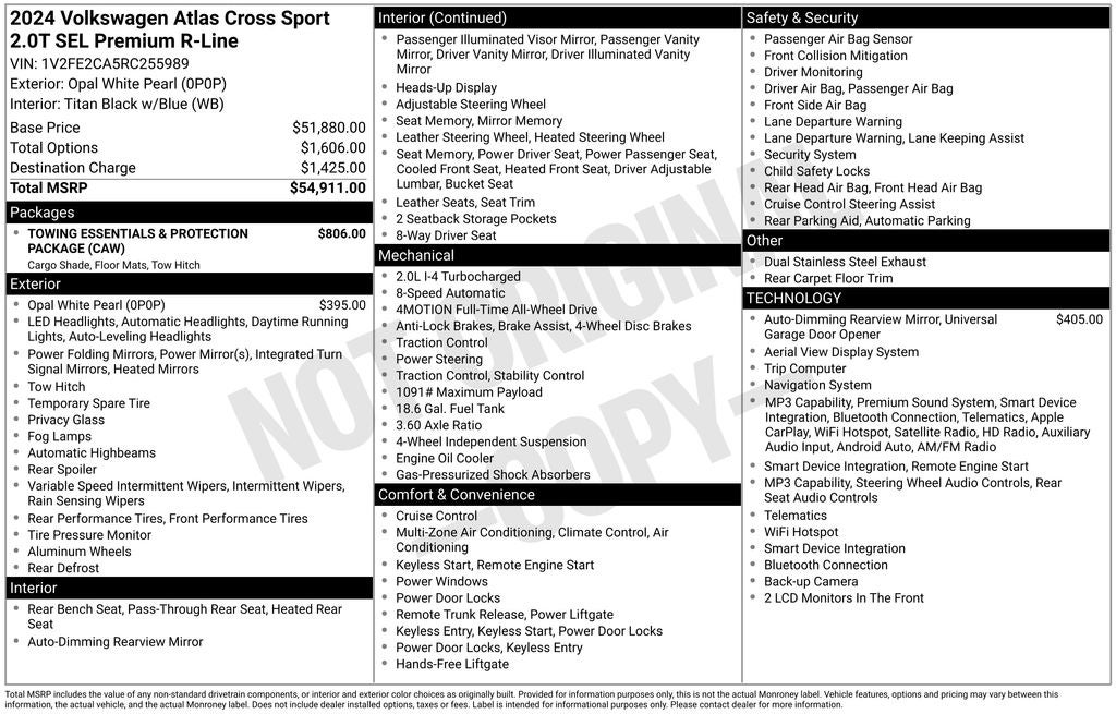 2024 Volkswagen Atlas Cross Sport 2.0T SEL Premium R-Line