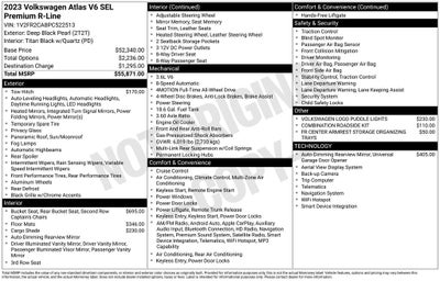 2023 Volkswagen Atlas 3.6L V6 SEL Premium R-Line