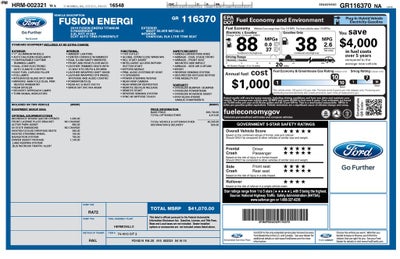 2016 Ford Fusion Energi Titanium