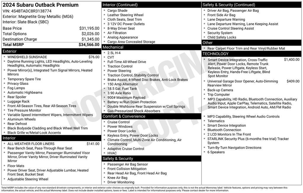 2024 Subaru Outback Premium