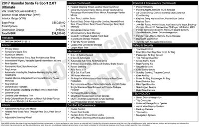 2017 Hyundai Santa Fe Sport 2.0T Ultimate