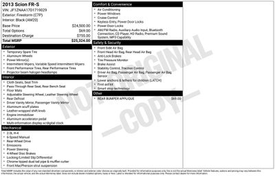 2013 Scion FR-S Base