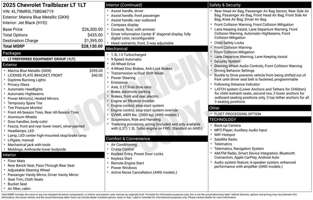 2025 Chevrolet TrailBlazer LT