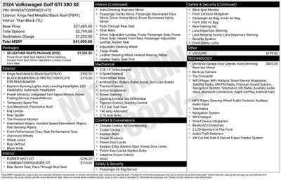 2024 Volkswagen Golf GTI SE