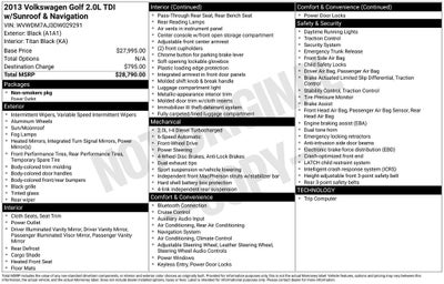 2013 Volkswagen Golf TDI