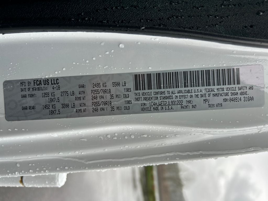 2018 Jeep Wrangler JK Unlimited Sahara