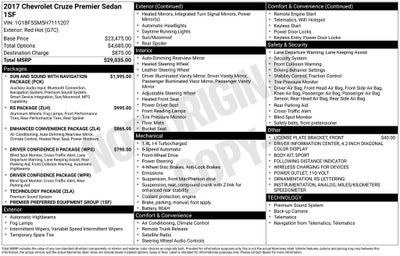 2017 Chevrolet Cruze Premier