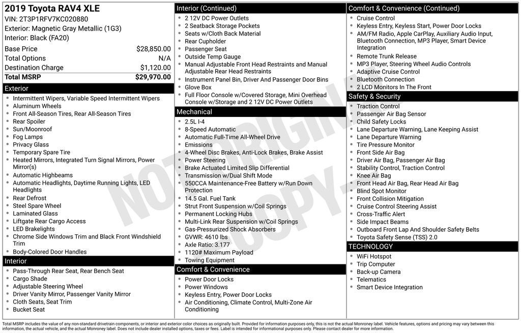 2019 Toyota RAV4 XLE