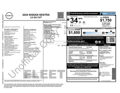 2024 Nissan Sentra SV