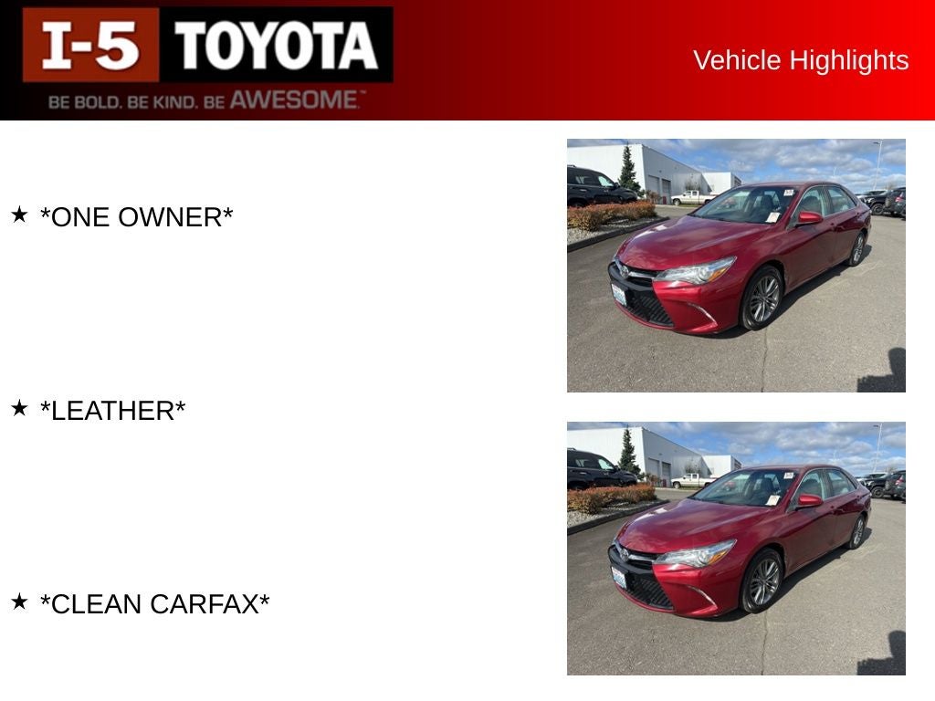 2016 Toyota Camry SE