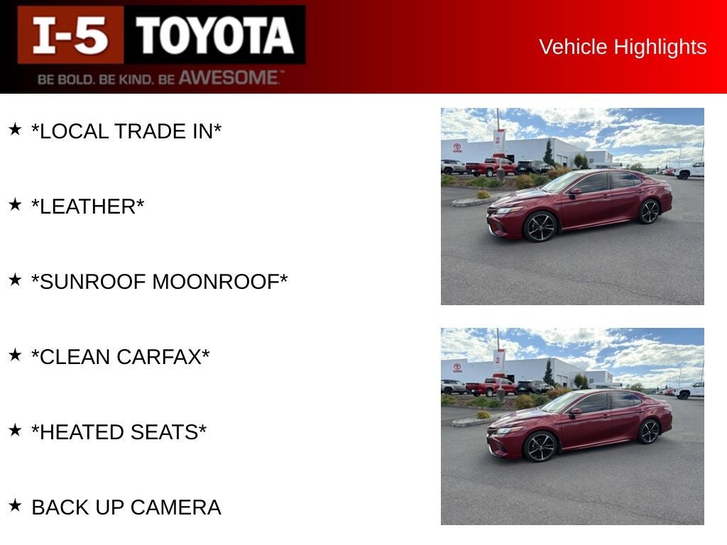 2018 Toyota Camry XSE V6