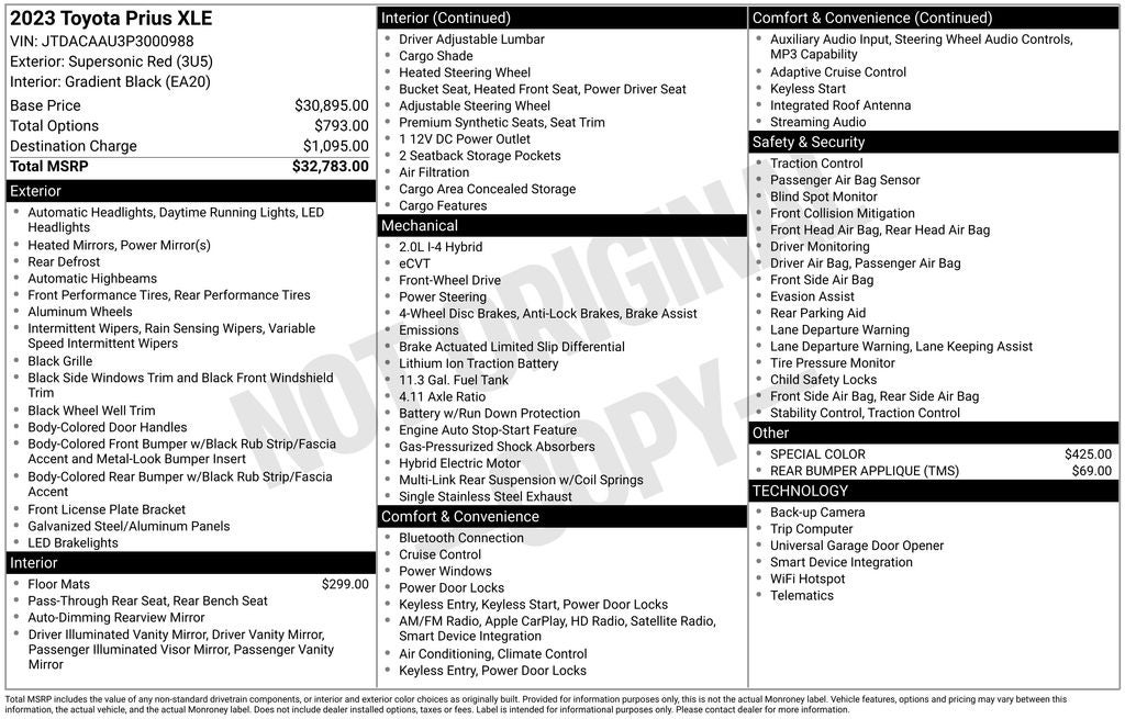 2023 Toyota Prius XLE