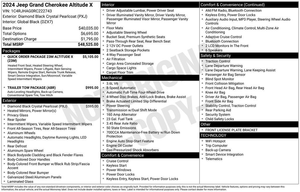 2024 Jeep Grand Cherokee Altitude X 4x4