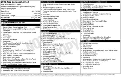 2025 Jeep Compass Limited 4x4