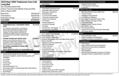 2025 RAM Ram 3500 RAM 3500 TRADESMAN CREW CAB 4X4 8' BOX