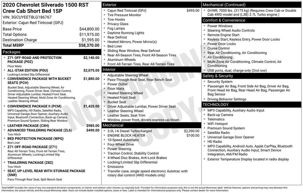 2020 Chevrolet Silverado 1500 RST