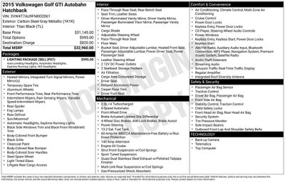 2015 Volkswagen Golf GTI 2.0T Autobahn 4-Door