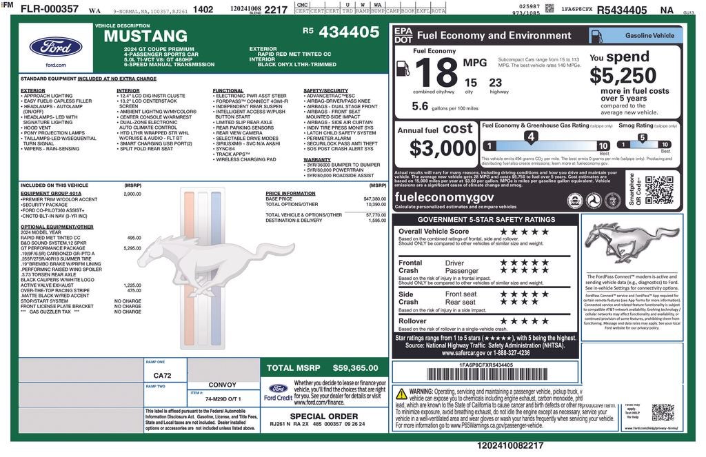 2024 Ford Mustang GT Premium