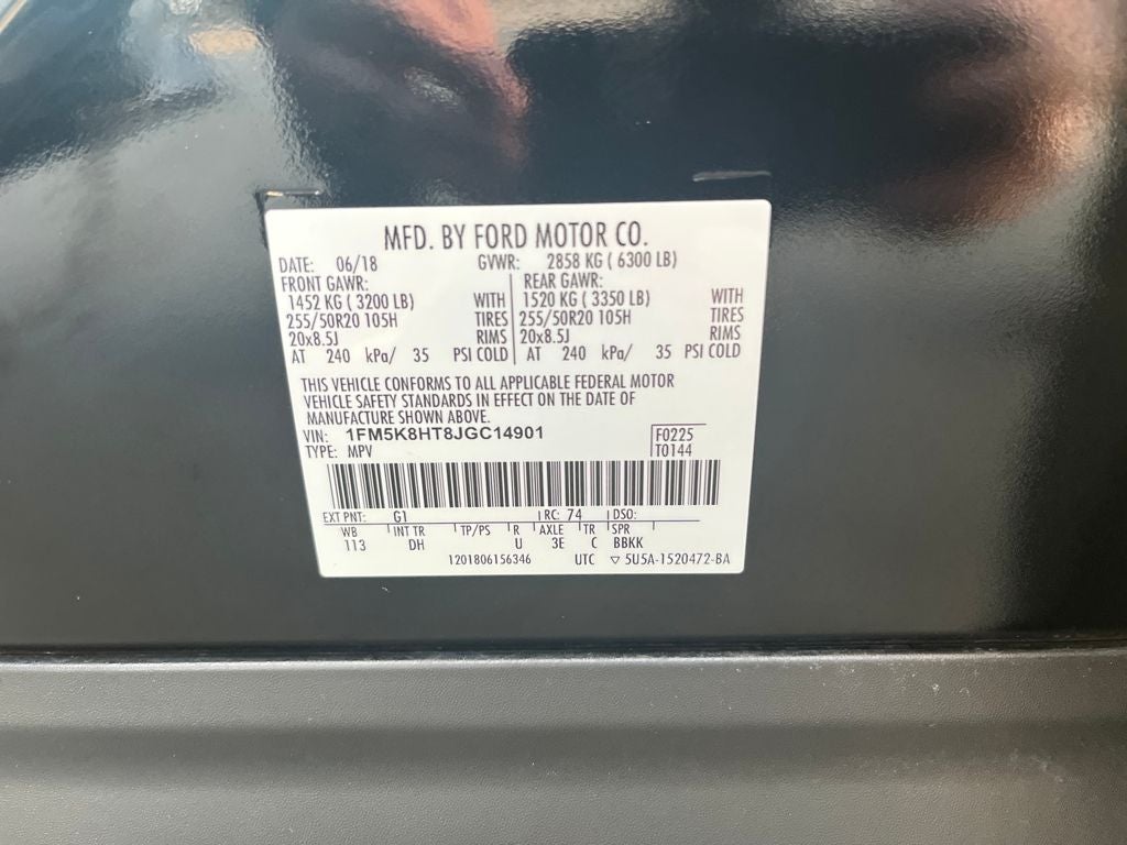 2018 Ford Explorer Platinum