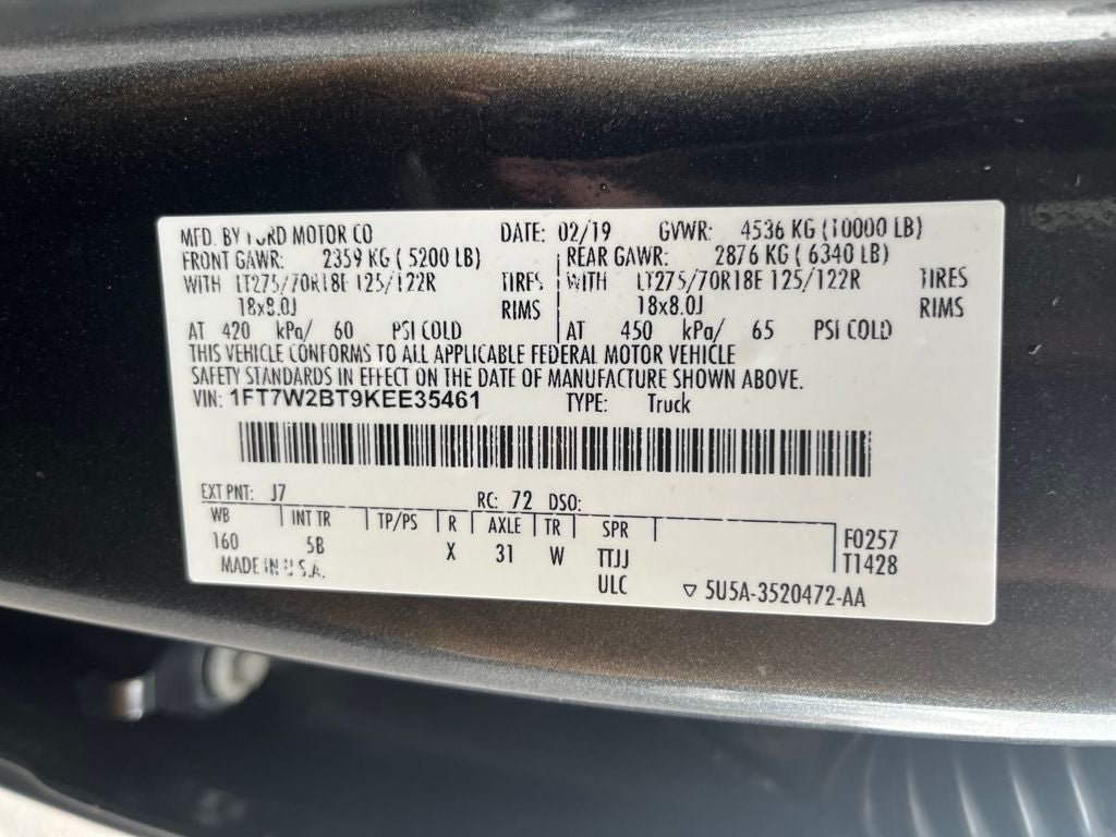 2019 Ford F-250SD Lariat