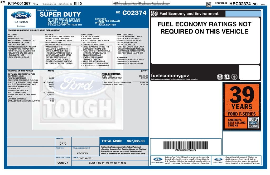 2017 Ford F-350SD Platinum
