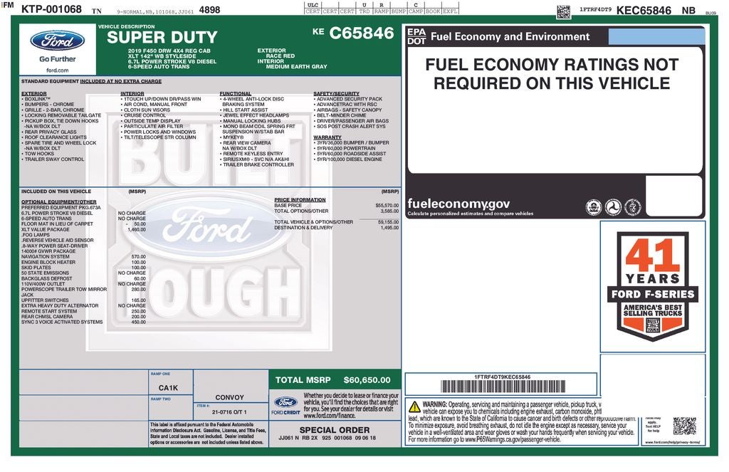 2019 Ford F-450SD XLT DRW