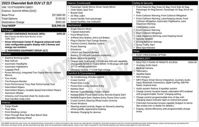 2023 Chevrolet Bolt EUV LT