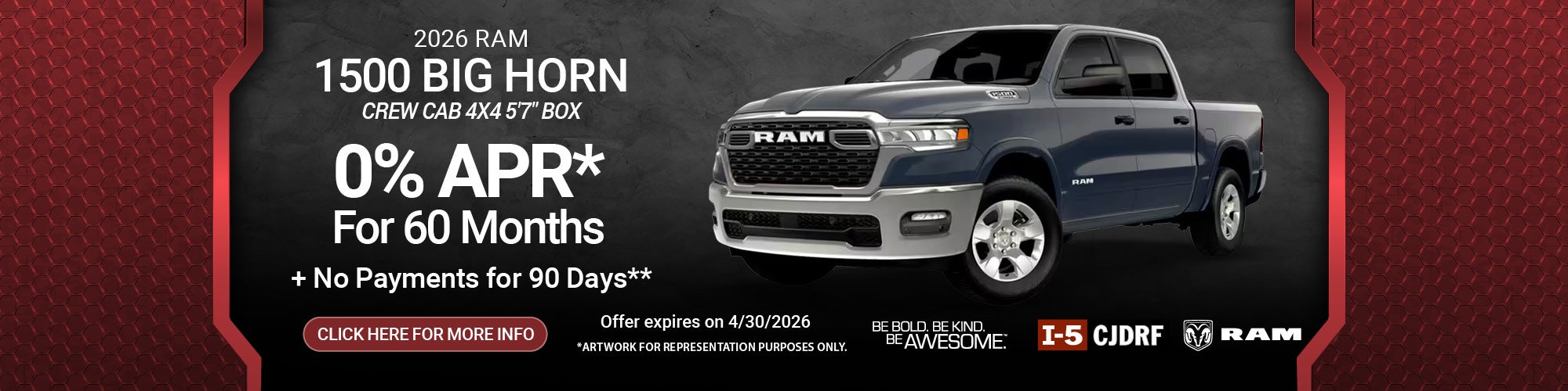 Ram Big Horn April 2026 Washington Incentives