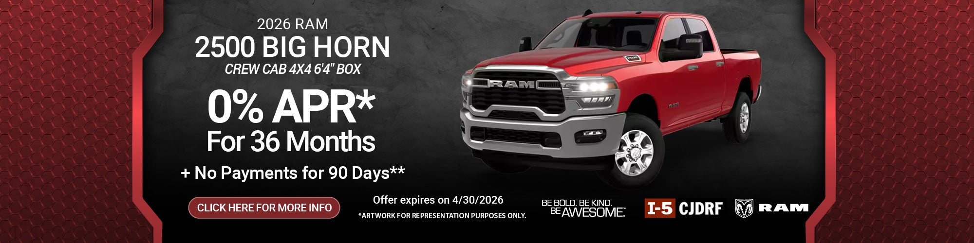 Ram Big Horn 2500 April 2026 Washington Incentives