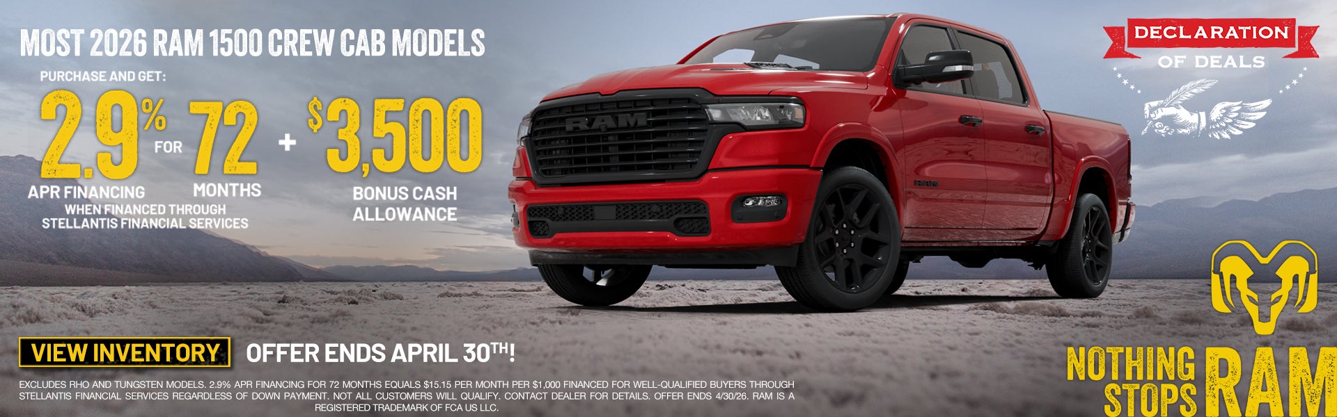 2026 RAM April Promo