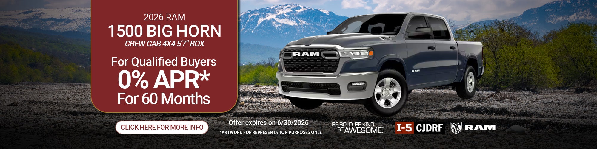 June 2026 big horn incentives