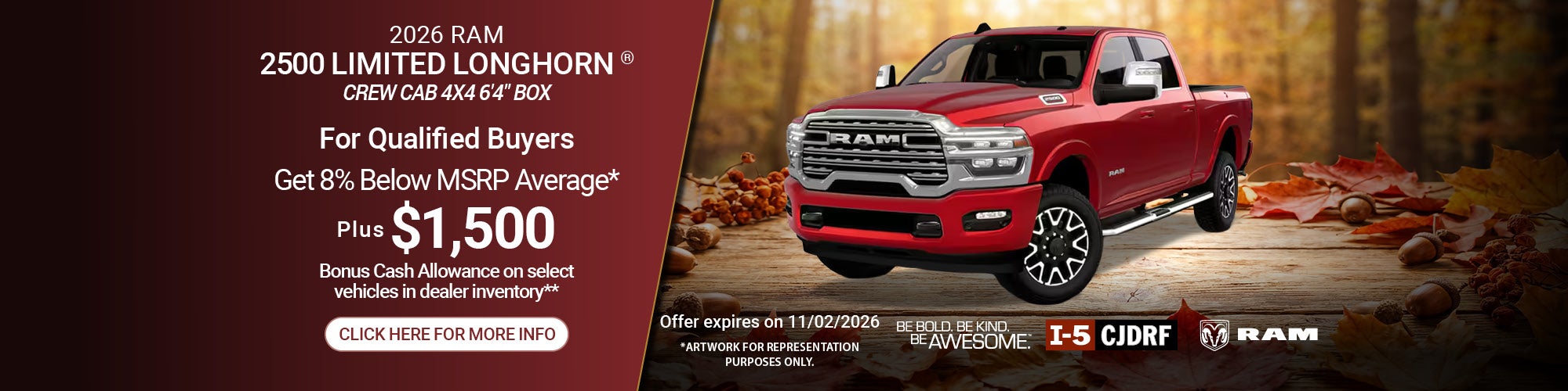 RAM 2500 October 2026 Incentive